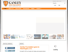 Tablet Screenshot of ganleyfoundation.org